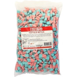Bebeto Fizzy Bubblegum Bottles Halal 2kg